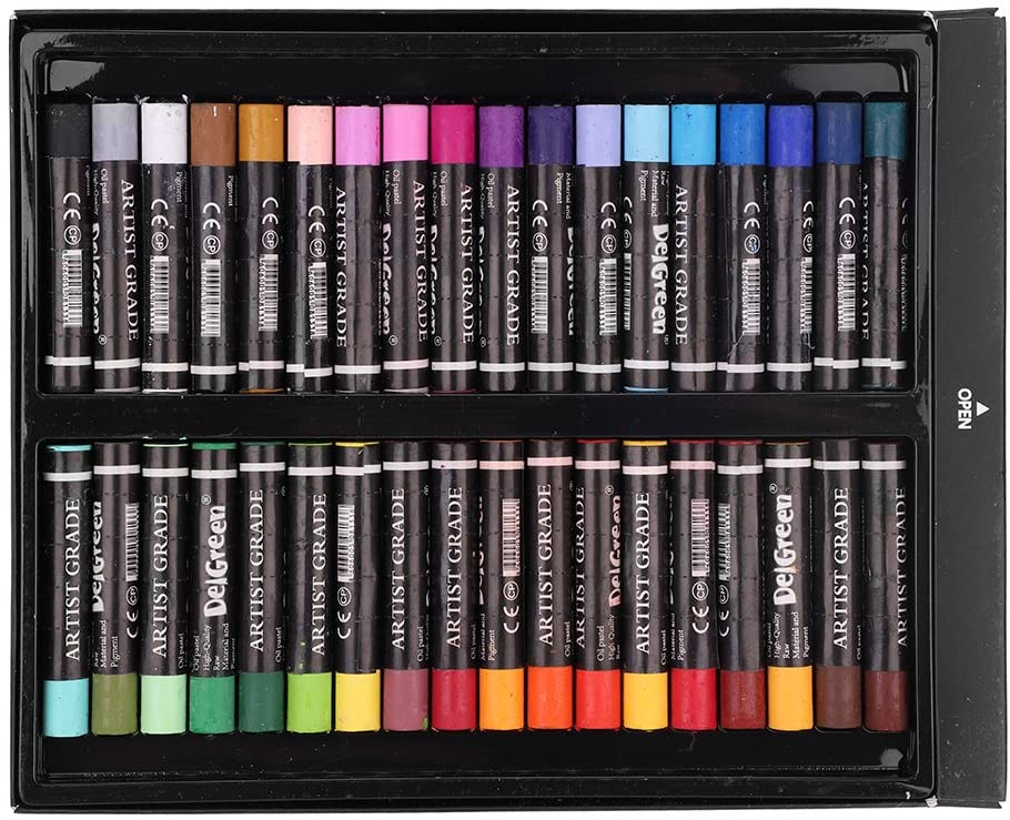 Oil Pastels Set Soft Artist Painting Pastels 36 Colors Assorted Crayons ...