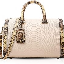 NICOLE&DORIS Vintage Ladies Handbags Genuine Leather Shoulder Bag Crocodile Pattern top Handles