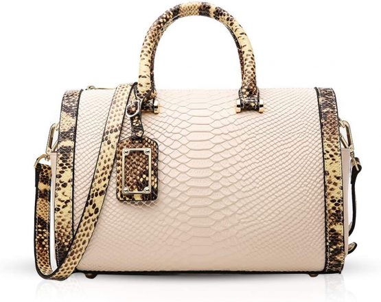 NICOLE&DORIS Vintage Ladies Handbags Genuine Leather Shoulder Bag Crocodile Pattern top Handles