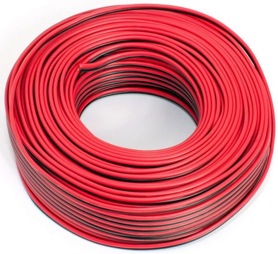 Loudspeaker Cable 2 x 0.75 mm² - 50 m - Red/Black - CCA - Audio Cable - Box Cable