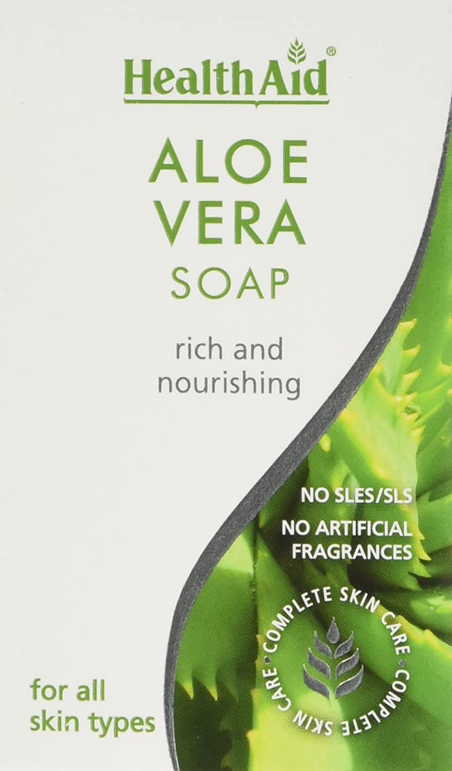 HealthAid Aloe Vera Soap, 100 g, WHITE, 100 count (Pack of 1)