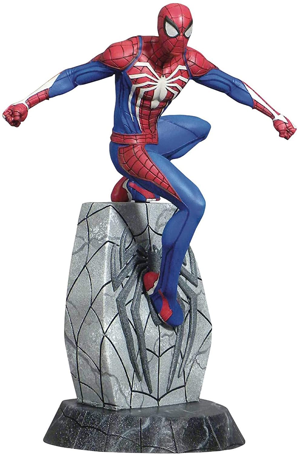 Diamond Select Toys MARVEL SPIDER-MAN DIORAMA VIDEO GAME GALLERY PVC FIGURE, Multicolor, 25.40 cm