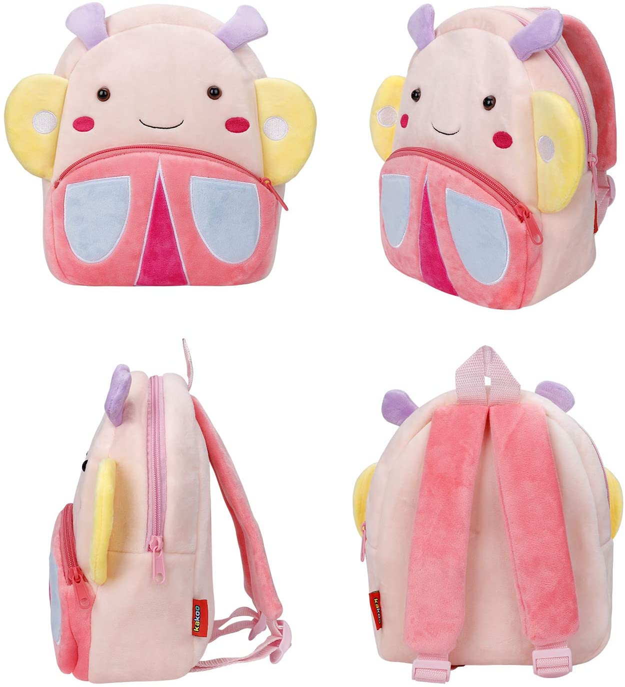 ISIYINER Kids Cartoon Backpack Toddler Children School Bag Cute Cartoon Animal Preschool Rucksack Gift for Children Boys Girls Butterfly - Image 4