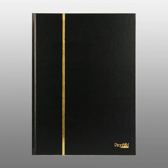 Stamp Album Prophila - 16 Black Pages With Clear Strips, Blue - View #2