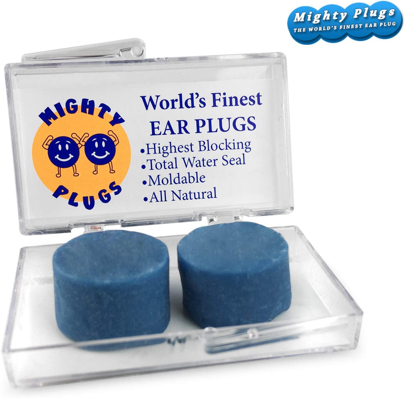 The world's finest natural earplugs, Blue