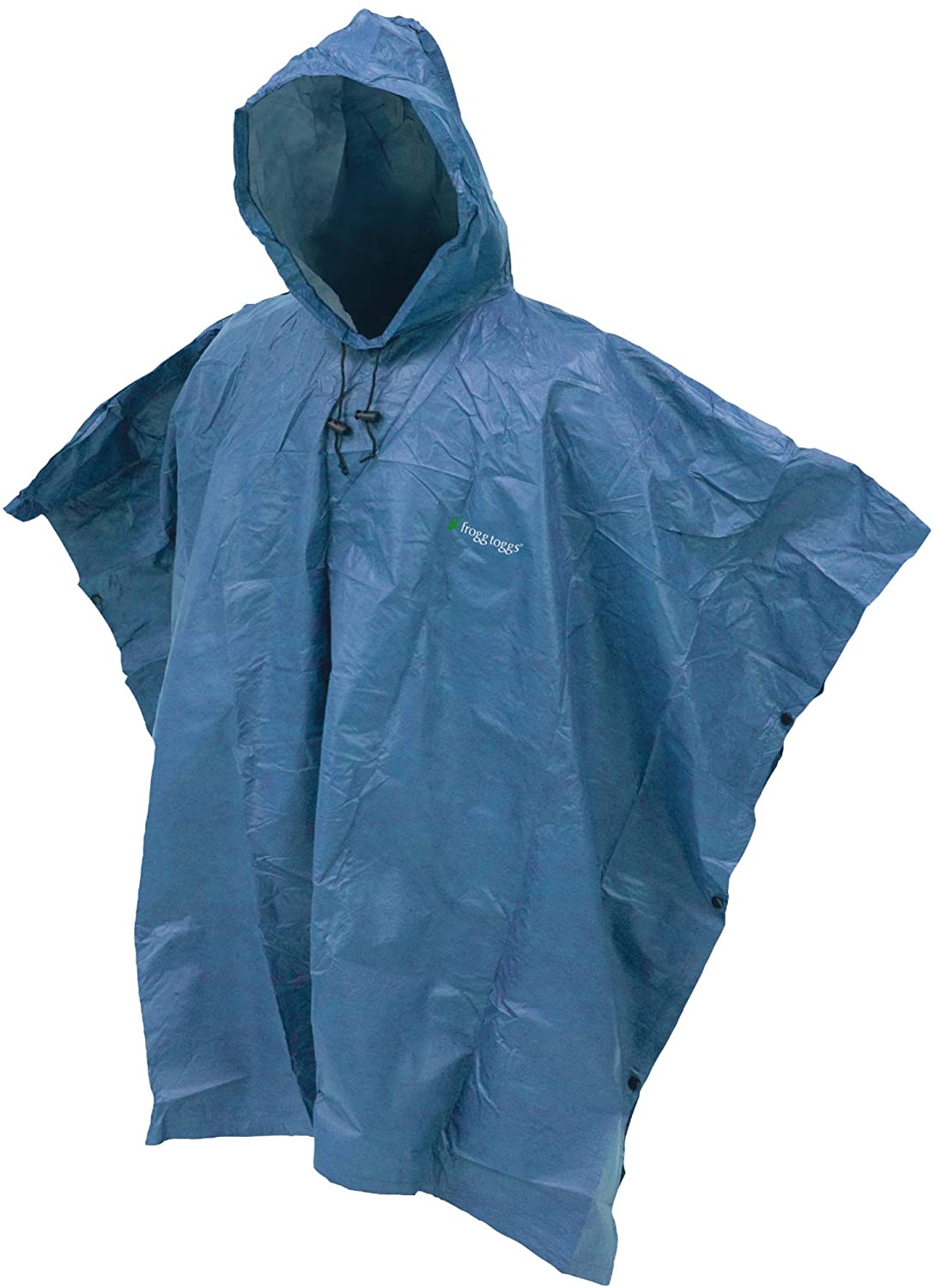 FROGG TOGGS Men's Ultra-lite2 Waterproof Breathable Poncho raincoats, Blue, One Size UK