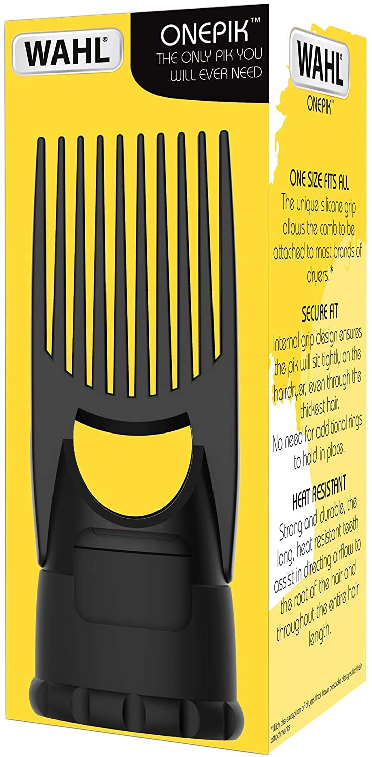 Wahl OnePik Pik Attachment, Nozzle for Afro Hair Dryers Pick Comb, Dryer Attachments, Concentrated Nozzles, Long Teeth - Image 4