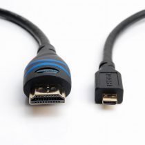 BlueRigger Micro HDMI to HDMI Cable (1m, 4K 60Hz, HDR, High Speed, Ethernet) - Compatible with GoPro Hero 7/6/5/4, Raspberry Pi 4, Sony A6000/A6300 Camera, Nikon B500, Lenovo Yoga 3 Pro, Yoga 710