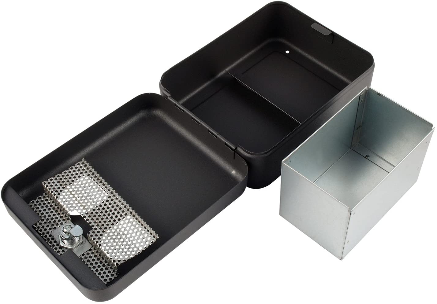 PUB OFFICE RESTAURANT OUTDOOR WALL MOUNTED ASHTRAY, Black, Large - Image 3