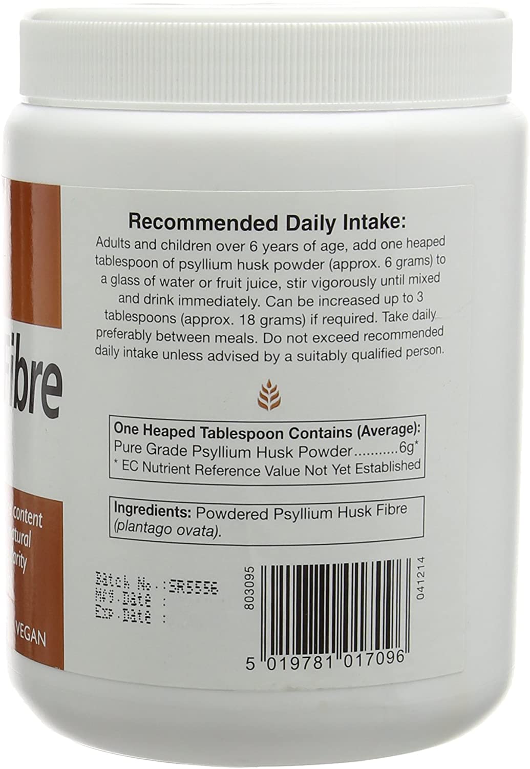 HealthAid Psyllium Husk Fibre Powder 300g, 300 g (Pack of 1) - Image 2