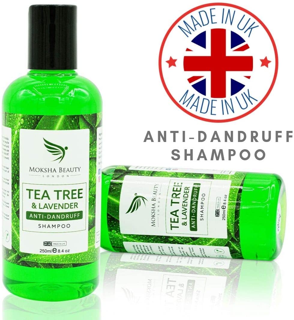 Tea Tree Oil Anti Dandruff Shampoo [Made In UK] Therapeutic Grade