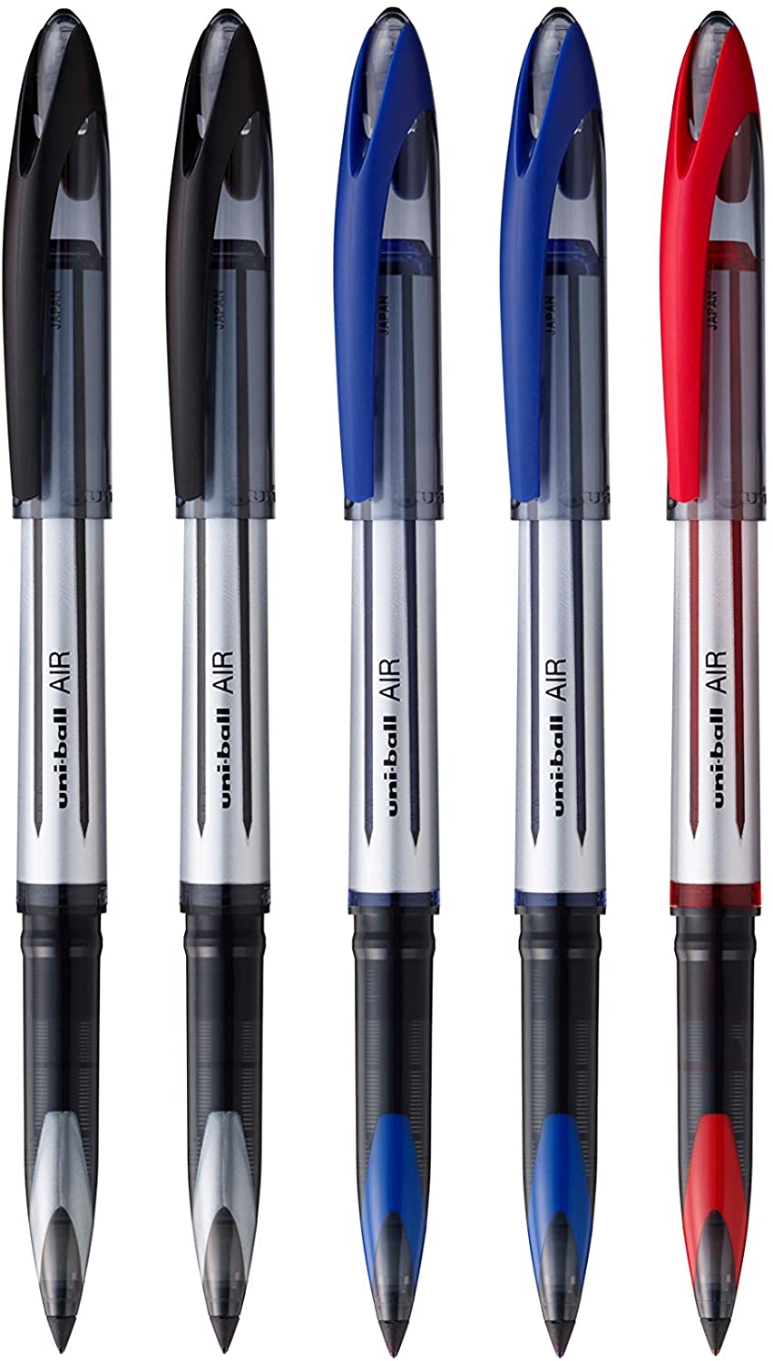 UniBall UBA188L Fountain Pen Tip 0.7mm Air Rollerball Pens, Assorted