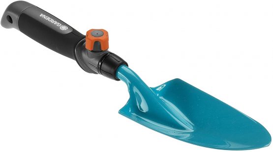 GARDENA combisystem Hand Trowel: Garden spade for planting and transplanting work, 8.5 cm working width, flexible use, high-quality steel, Duroplast coating, corrosion protection (8929-20)