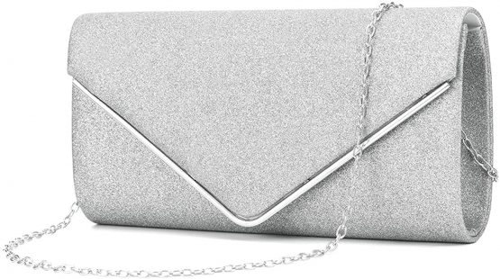 Alifyt Women Clutch Bag Elegant Sequins Evening Clutch Purse Envelope Chain Shoulder Bags Sparkly Evening Bridal Prom Party Handbag Purse