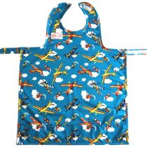 BIB-ON, A New, Full-Coverage Bib and Apron Combination for Infant, Baby, Toddler Ages 0-4. (Planes)