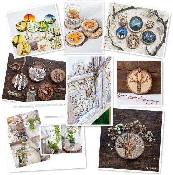 TICIOSH Wood Slices 6-7 cm Natural Wood Slices Drilled Hole Unfinished Log Wooden Circles for DIY Crafts Wedding Decorations Christmas Ornaments (30 pcs 6-7cm) - Image 4