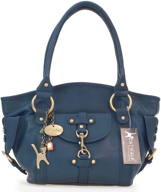 Catwalk Collection Handbags - Women's Leather Top Handle/Shoulder Bag - KARLIE - Image 4