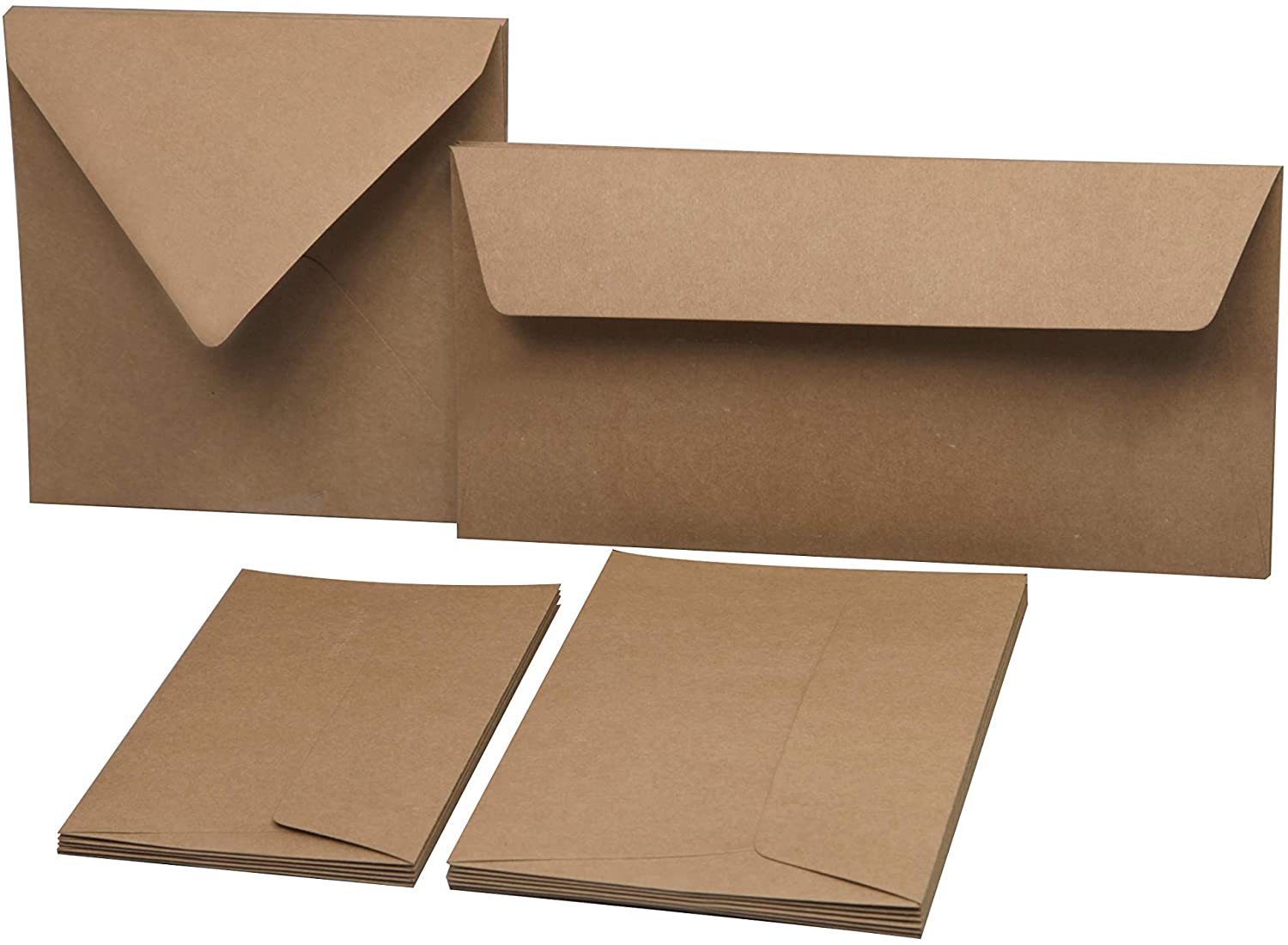 Clairefontaine 629005C Box of 200 Self-Adhesive Envelopes Format DL (11x22cm) 120g/m² Kraft Invitation Events Correspondence Pollen Range Smooth Premium Paper - Image 3