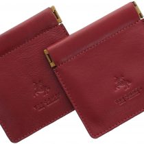 Pack of 2 Visconti Leather Snap Top Purses CP7 Red