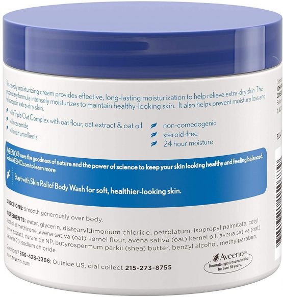 Aveeno Skin Relief Moisture Repair Cream, 11 Oz by Aveeno - Image 4