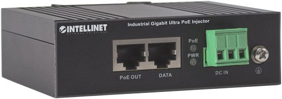 Intellinet 561389 Industrial Gigabit Ultra PoE Injector, 1 x 60 W Port, IEEE 802.3bt/at/af Power over Ethernet (Ultra POE/PoE+/PoE), Metal Housing - Image 2