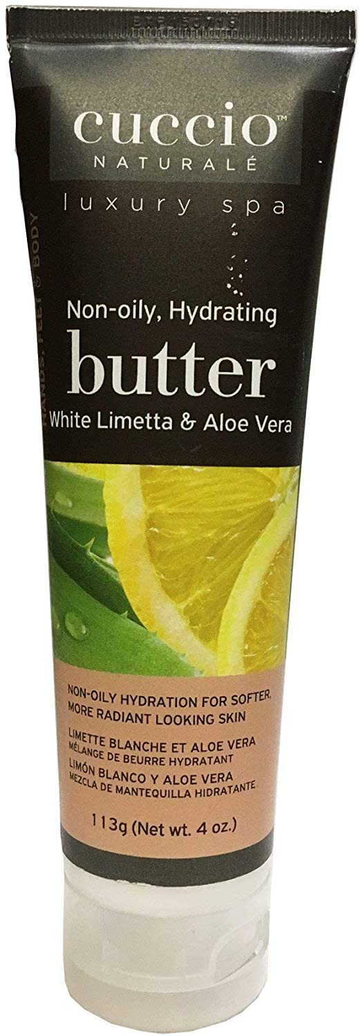 Cuccio White Limetta & Aloe Vera Butter Blend Tube 4oz, 113.4 g (Pack of 1)