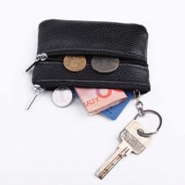MYLB Mini Coin Purse Holder women's Wallet Leather Purses for Women, Kids Zipper Pouch with Key Ring