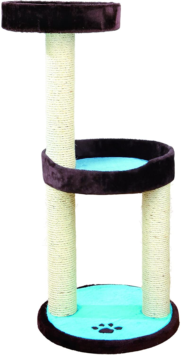 Trixie Lugo Scratching Post, 103 cm, Brown/Aquamarine, brown/turquoise