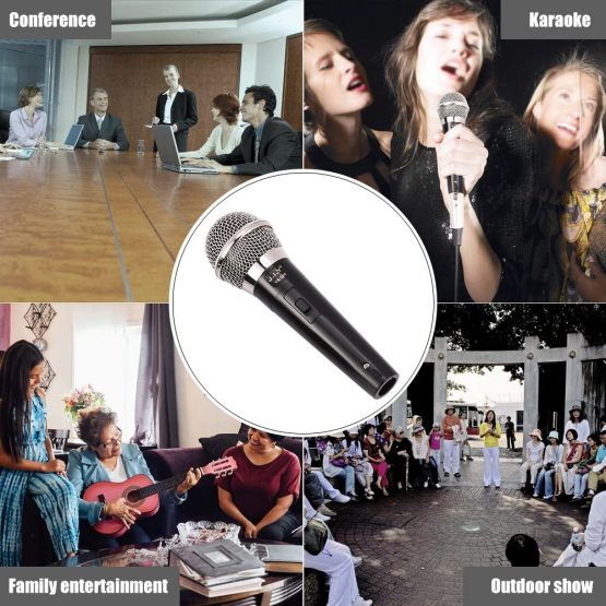 ASHATA Dynamic Microphone,Handheld Professional Wired Dynamic Microphone with Clear Voice for Karaoke Vocal Music Performance - Image 3
