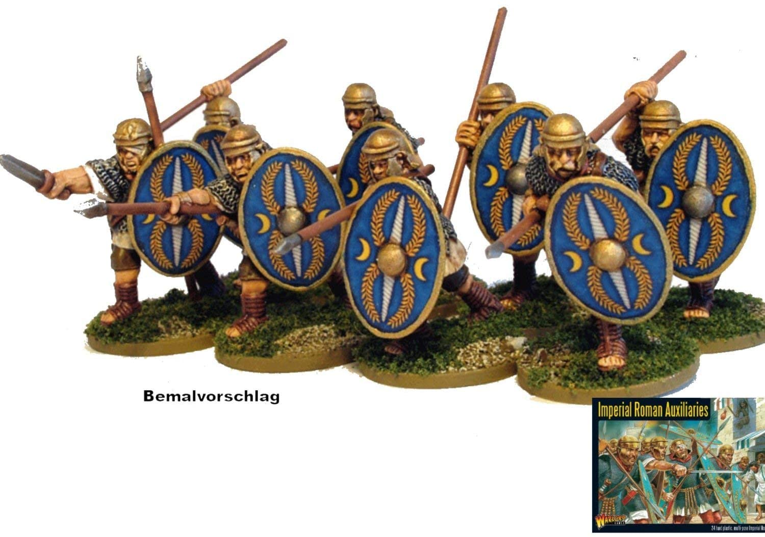 Imperial Romans Auxiliaries, 28mm Scale Plastic Miniatures for Hail Caesar by Warlord Games - Image 2