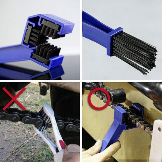 Bike Cleaning Tool Set 7 Pieces Bicycle Clean Brush Kit for Bike Chain/Tire/Sprocket Cycling Corner Stain Dirt Clean - Fit for Mountain Bike Road Bike City Bike Folding Bike etc - Image 3