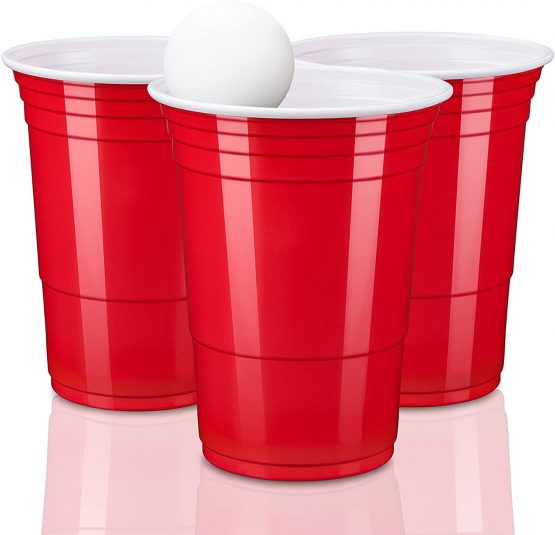 TRESKO® Red American Party Cups Drinking Cups, for Softdrinks Beer Cola Cocktails Beer Pong, Capacity 473 ml, Extra Strong Quality (100 Pack) - Image 2