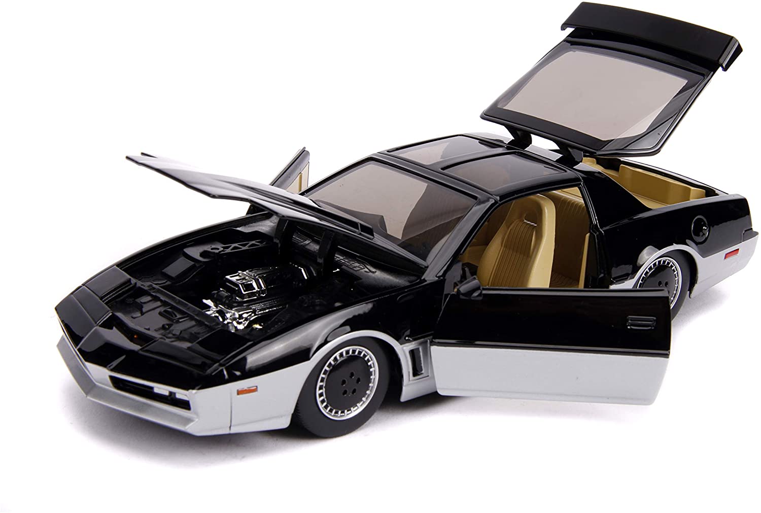 Jada 31115 Hollywood Rides 1:24 Knight Rider K.A.R.R with Working Lights, Black - Image 2