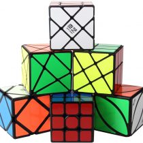 ROXENDA Cubes, [6 Pack] Magic Cube Set - Skew Axis Windmill Fisher Ivy 3x3x3 Cube Smooth Magic Cubes Puzzles Collection