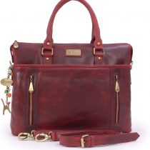 Catwalk Collection Handbags - Ladies Leather Briefcase Cross Body Bag - Women's Organiser Work Bag - Tablet/Laptop Bag - ADELE