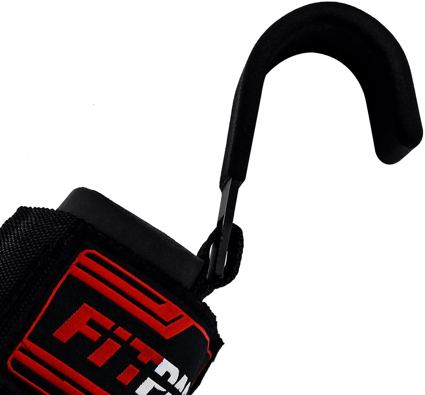 FITPACT Weight Lifting Hook Straps Wrist Support Training Gym Bodybuilding Powerlifting Weightlifting Adjustable Non Slip Workout Deadlift Chin up Padded Barbell Grips (available in Pair) - Image 4