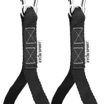 KYLIN SPORT Exercise Resistance Bands Handle Cable Machine Attachments Strong Nylon Webbing Resistance Bands Handles Grips Fitness Strap Stirrup Handle Cable Attachment