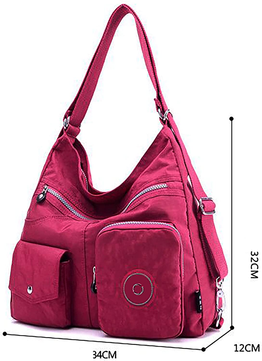 GFM® Nylon Two in One Combo Bag Shoulder Bag and Backpack (NCB15