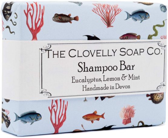 Clovelly Soap Co Natural Handmade Shampoo Soap Bar with Eucalyptus mint and Lemon for Dry-Normal Hair and Scalp 100g - Image 3