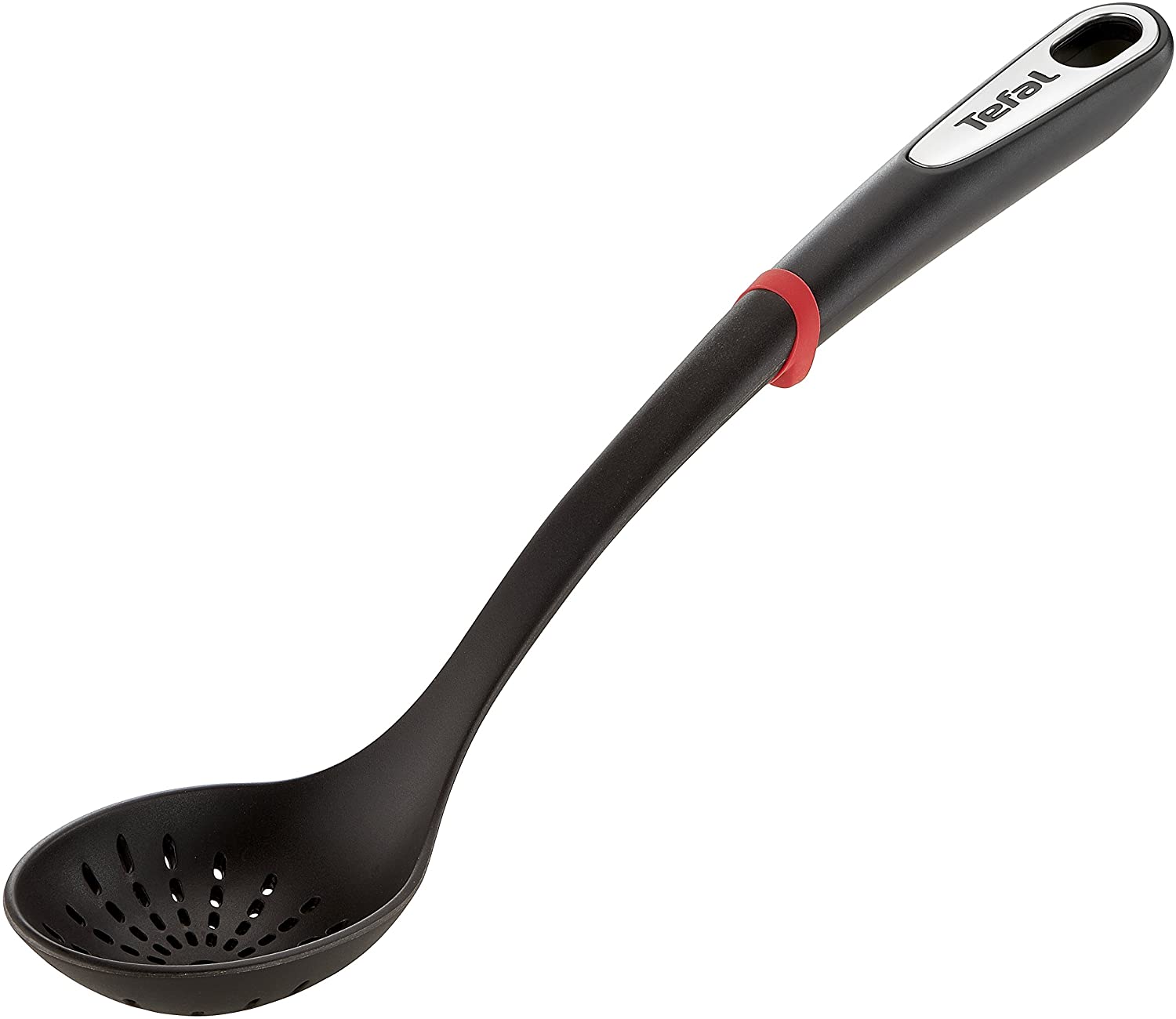 Tefal Ingenio K2060314 Slotted Spoon, Black, 40 x 9.2 x 7.36 cm
