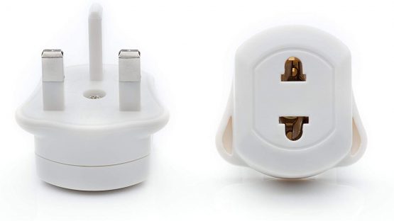 Travel Adapter Plug EU TO UK, White Plug For Shaver/Toothbrush - Image 4