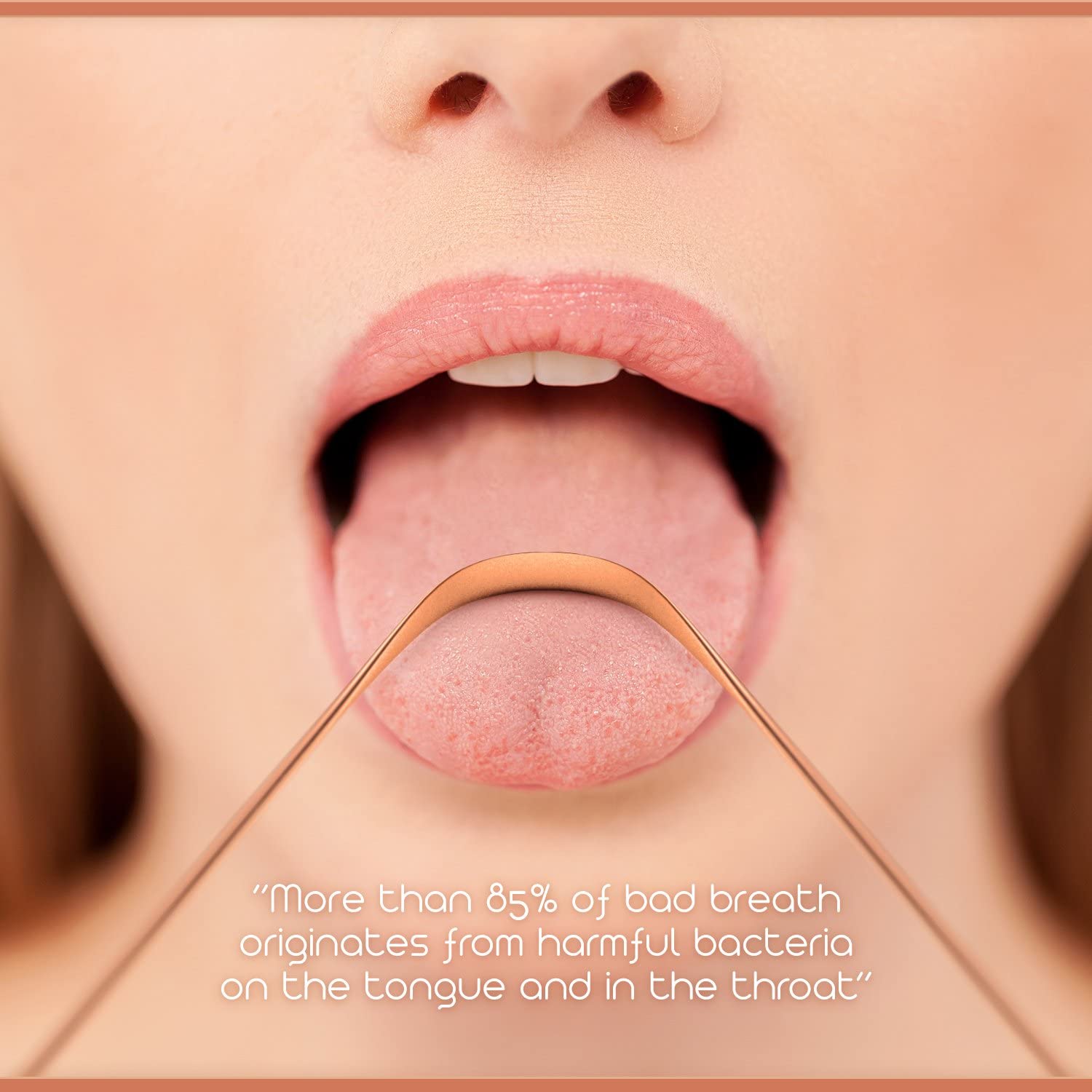Arista Tongue Scraper 1 Pack, Tongue Cleaner for Adults Copper Tongue Scraper - Image 4