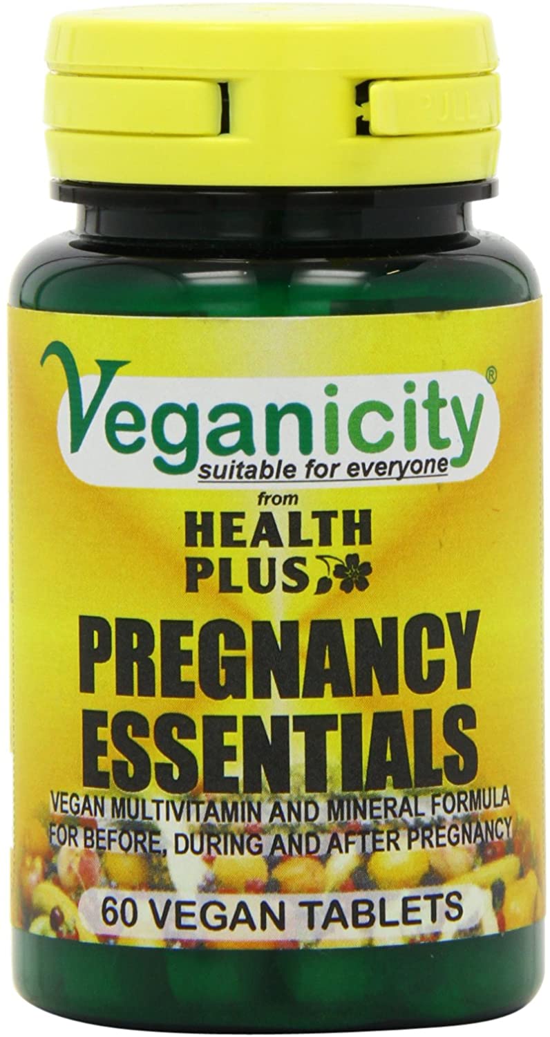 Veganicity Pregnancy Essentials Multivitamin : Women's Health Supplement : 60 Tablets, in a Planet-Friendly 99% Recycled Pot