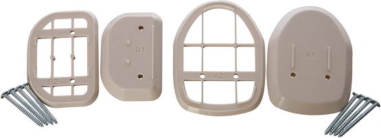 Dreambaby Wall Protective Retractable Baby Gate Wall Spacer Compatible with All Indoor and Outdoor Gates (30.48 x 10.16 x 2.54 cm) - White