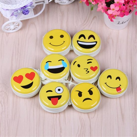 Expression Mini Coin Purse for Kids, Coin Tray Wallet Key Holder Clutch Bags, Headphones, Data Cable Storage Package, Gift for Boy and Girls (6 Pack) - Image 2