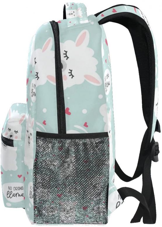 Fashion Laptop Backpack for Men and Women,No Drama Llama Shoulder Backpack Hiking Bag Travel Backpack Rucksack Bookbag for High School/College Student - Image 4