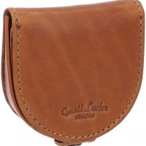 Gusti Leder studio"Brian" Genuine Leather Coin Pouch Wallet Vintage Purse Money Cash Notes Card Holder Unisex Brown 2A14-22-5