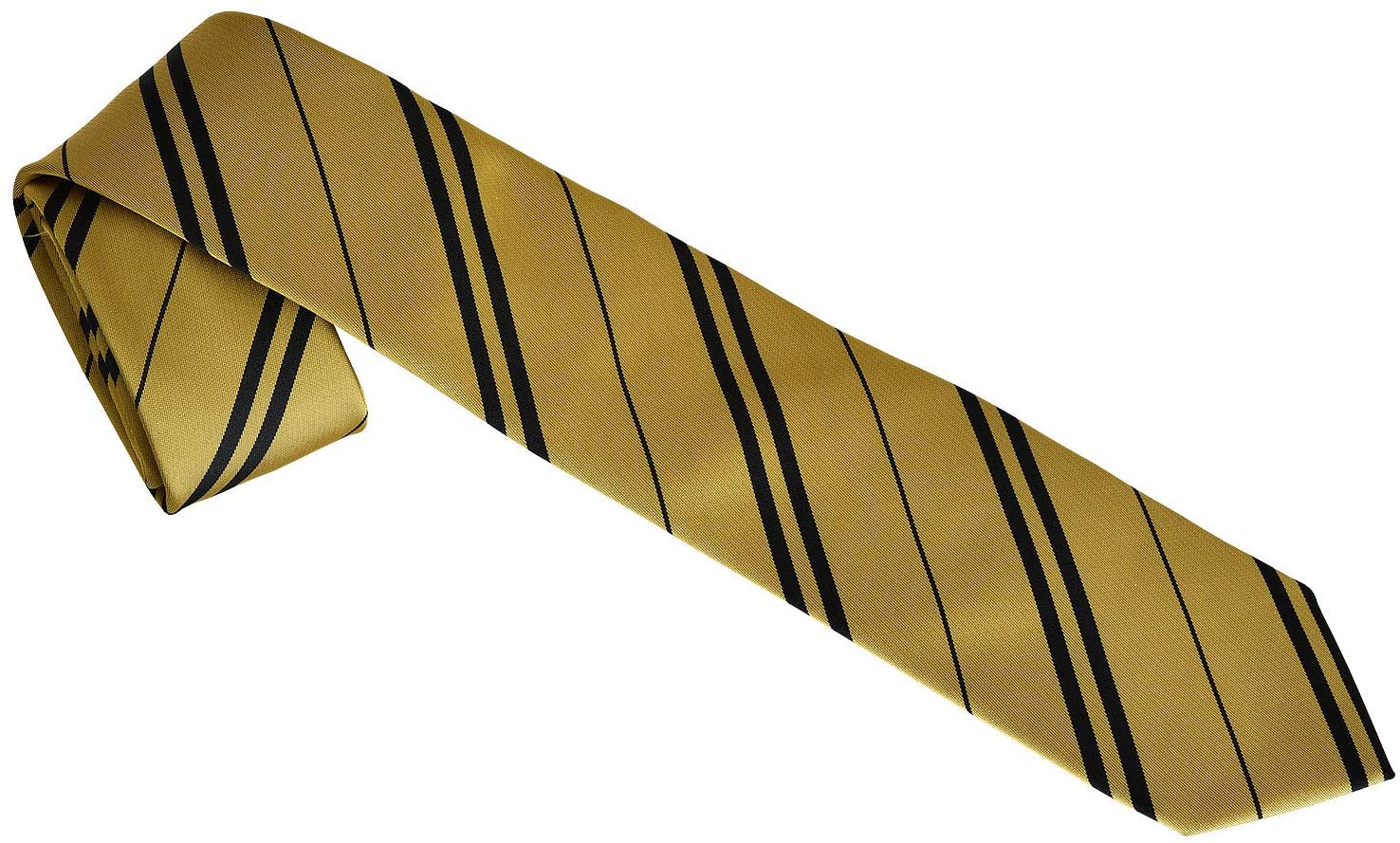Elbenwald Harry Potter neckties in Hufflepuff design striped for men & women 135 cm in giftbox yellow, schmal