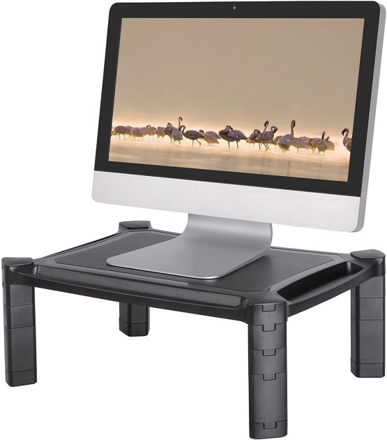 Newstar NSMONITOR20 Laptop or Monitor Stand/Riser, Height Adjustable - Black - Image 2