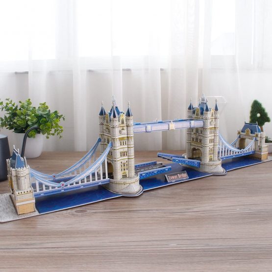 CubicFun 3D Puzzles for Kids Adults National Geographic Large Tower Bridge UK London Jigsaw Puzzles for Kids Architecture Model Kit Game Toy to build Gifts for Children and Adults, 120 Pieces - Image 4